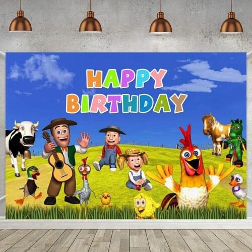 La Granja De Zenn Theme Party Backdrops the Zenon Farm Baby Shower Kids Birthday Party Home Decor Poster Photography Background