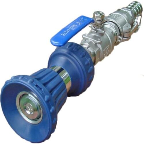 Large flow quick insertion nozzle of stainless steel water gun nozzle for fire fighting nozzle of large flow water spray gun