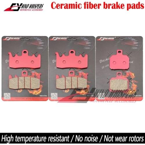 Ceramic Front Rear Brake Pads For Ducati 821 Hypermotard Hyperstrada Monster 899 Panigale Supersport S 939 959 1200 Multistrada