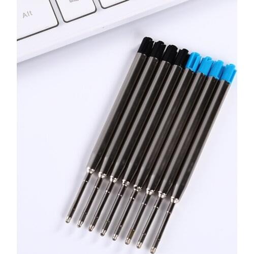 10 pcs/lot Metal pen refill School Office Ballpoint Pen Refill Smooth Fine 0.5mm Medium for Stationery Office Gifts Supplies