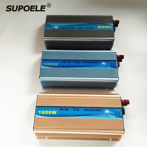 MPPT Solar Grid Tie Micro Inverter Inversor 1000W Input 10.8-30V or 20-45V DC Output 120V 220v AC For On Grid Solar Power System
