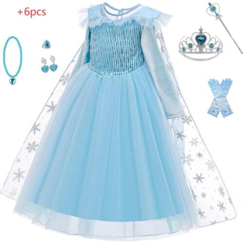 Fancy Girl Princess Dresses Stage Play Costume Christmas Halloween Carnival Princess Cosplay Dress Children Party Clothes