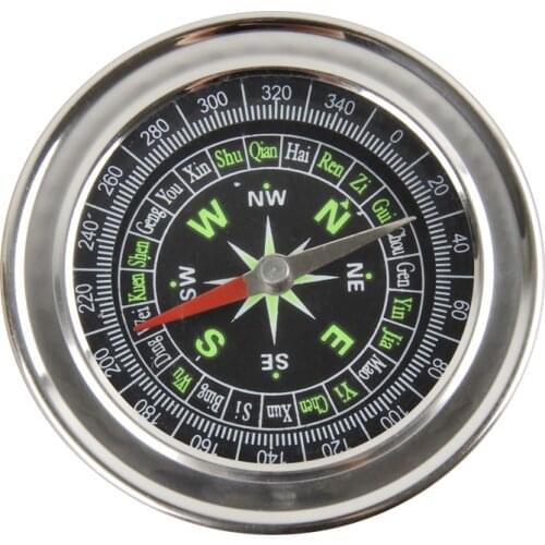 New Metal Stainless Steel Large Compass Portable Compass Navigation Outdoor Activities