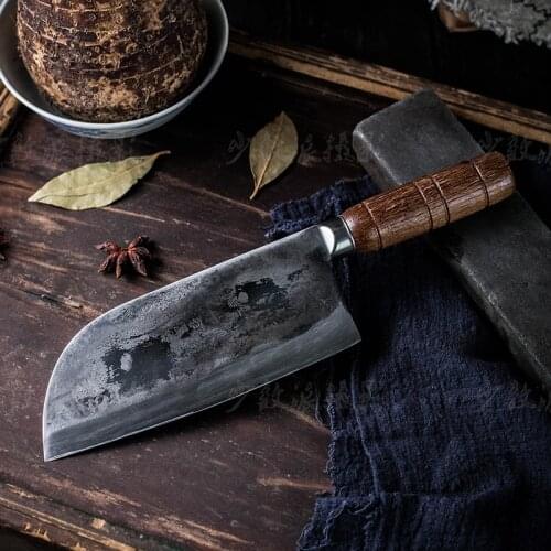 Traditional Handmade Forged Chef Knife Kitchen Multifunctional Cooking Knives Cut Meat Vegetable Fish Chef Knife Cleaver Slicer