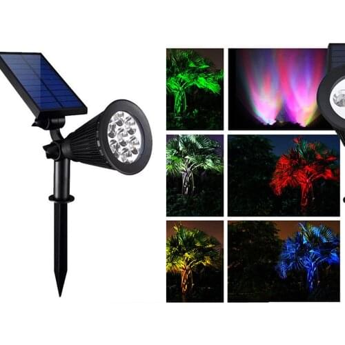 Waterproof Garden Lawn Lamp Solar Light Outdoor LED Spike Lighting Control For Outdoor Garden Path and Wall Light