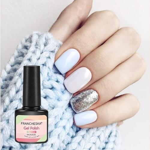 Butterfly Color Gum Wine Red Glitter Nail Glue UV Gel Nail Long Lasting Gel Polish DIY Nail Art Varnish For UV/LED Lamp TSLM1