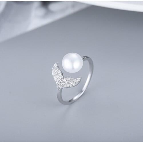 MADALENA SARARA AAA 9-10mm Freshwater Pearl S925 Sterling Silver Fashion Earrings Ring Customizable