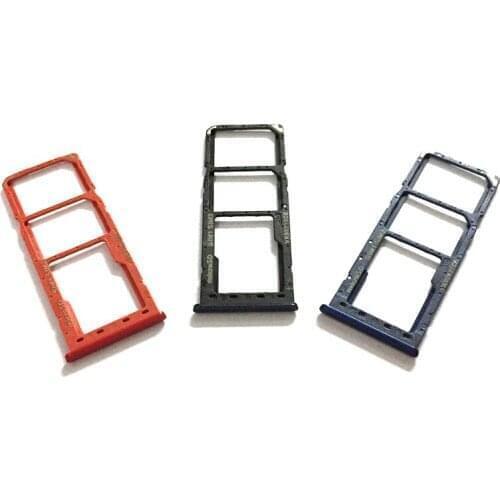 10PCS Sim Tray Holder For Samsung Galaxy A10 A105F SIM Card Tray Slot Holder Adapter Socket Repair Parts