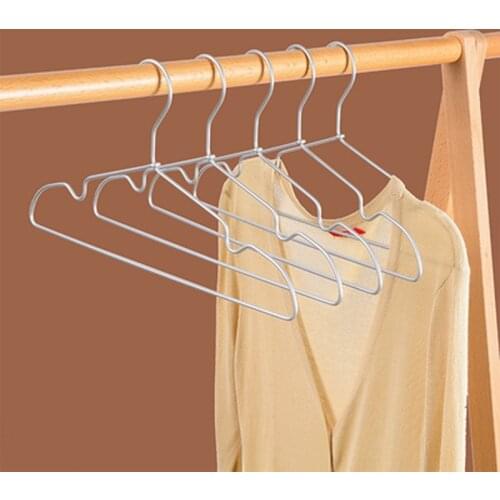 10cm Aluminum Alloy Clothes Hangers Nonslip Metal Pants Rack Non-deformed Household Drying Hanger for Dry and Wet