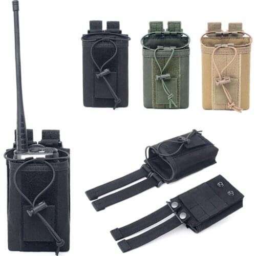 1000D Radio Pouch Hunting Edc Magazine Holder Hunt Pouch Tactical Walkie Talkie Pouch Outdoor Sports Molle Nylon Radio Mag Pouch