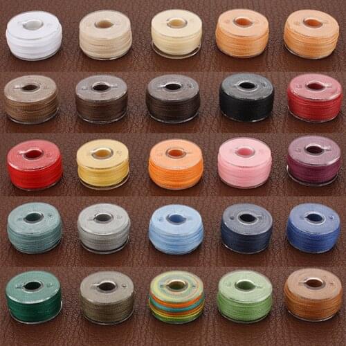 25 Colors Mini Sewing Round Waxed Set for Hand Bracelet Rope Leather Stitching Repair Shoes Knitting Thread Box 0.45/0.55/0.6mm