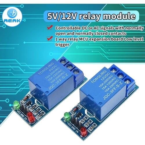 5V 12V low level trigger 1 Channel Relay Module interface Board Shield For PIC AVR DSP ARM MCU Arduino