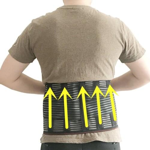 Summer 1Pcs Back Support Adjustable Back Brace Lumbar Support Belt with Breathable Dual Adjustable Straps Lower Back Pain Relief