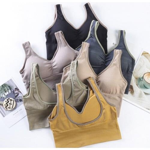 Bras For Women Seamless Bra With Pads Bralette Sexy Push Up Brassiere Bra Vest Wireless BH Underwear Vest Top