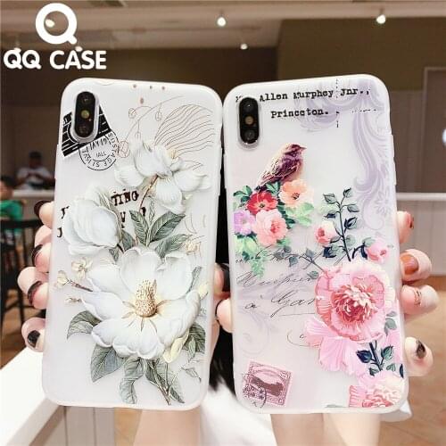 Luxury Matte Soft TPU Case For Huawei Honor 8X 10 10i 20 20i 20S 30 30S V30 Play 4T Pro Nova 5 6 7 7SE Pro 3D Flower Back Case