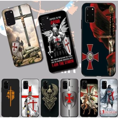 PENGHUWAN Knight Templar Black TPU Soft Rubber Phone Cover for Samsung S20 plus Ultra S6 S7 edge S8 S9 plus S10 5G