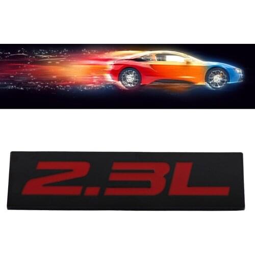 Black Red 2.3L 2.3 L for Engine Fender Trunk Lid Emblem Decal Badge Sticker
