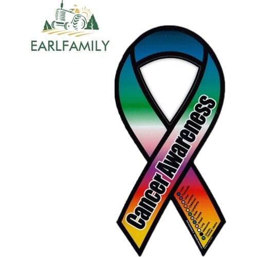 EARLFAMILY 13cm x 6.4cm for Cancer Awareness Car Stickers Motorcycle Helmet Decal Graphics Camper Waterproof JDM Assessoires