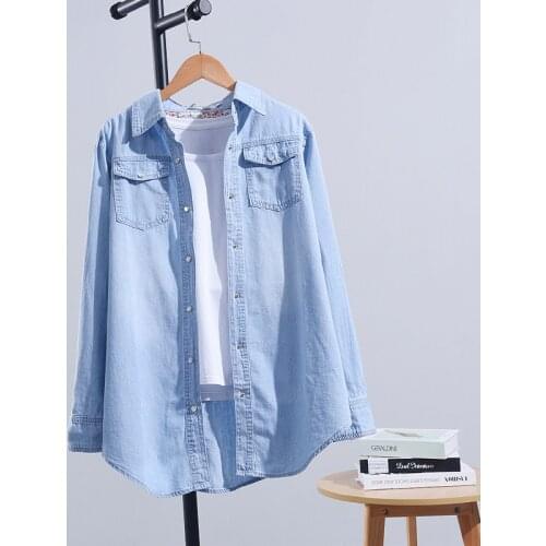ECOATUP Womens Denim Shirts