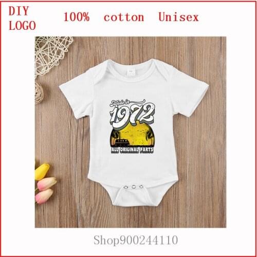 Bodysuits baby for Newborns Boy and Girls Clothes Short Sleeves Made in 1972 All Original Parts Baby Clothes Kids Jumpsuit