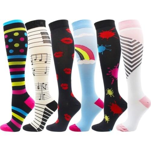Compression Socks Health Knee Stockings Boots Floor Socks Best For Nurese Pregnancy, Edema, Diabetes, Varicose Veins, Running
