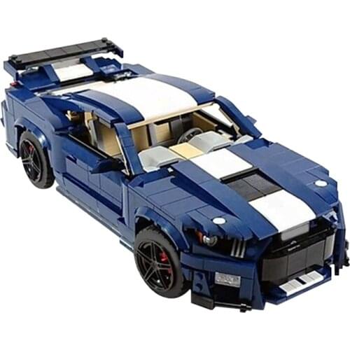 MOC 10265 Mustang Shelby GT500 B Racing Car Building Blocks Kit High-Tech Sports Cars Model Bricks Toys For Children Xmas Gifts