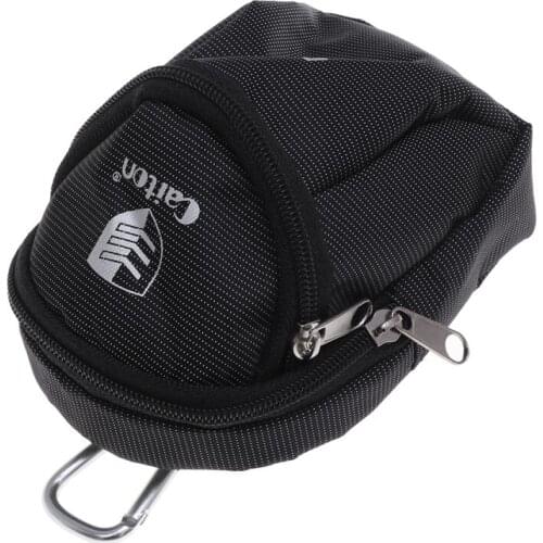 Lightweight Canvas Mini Golf Ball Holder Pouch Bag Golf Tees Pouch Bag (Black)
