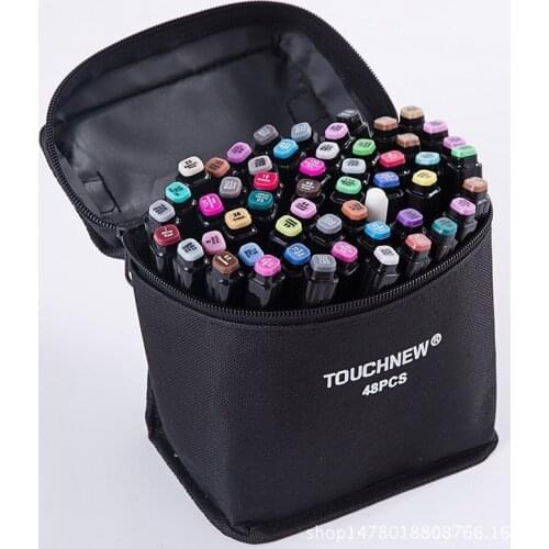 TOUCHNEW 30/40/60/80/168Pcs Alcohol markers Sketch Marker Dual Head Drawing Art Brush Pens Alcohol Based