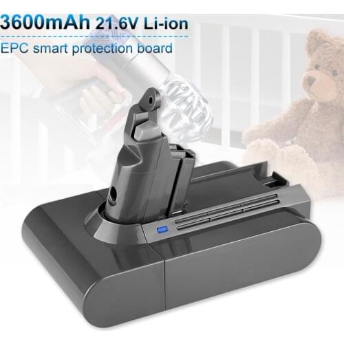 NEW 21.6V 3600mAh Vacuum Cleaner Lithium Replacement Rechargeable battery for Dyson DC58 DC62 DC59 DC61 DC74 V6 SV03 SV06 SV09