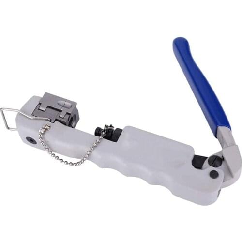 Crimping Pliers, Crimping Pliers Steel Multifunctional Terminals All-in-One Compression Tool for F/BNC/RCA