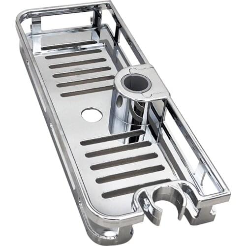 Shower Shelf Rectangle Detachable Lifting Storage Tray Rack ABS Plastic Holder Saving Space Kitchen Bathroom Accessories