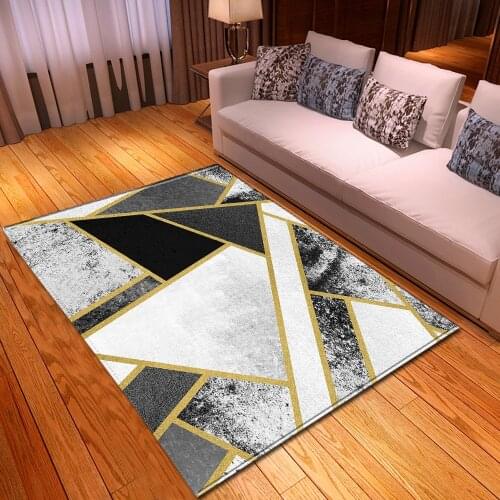 Modern Large Size Carpets for Living Room Bedroom Area Rugs Nordic Style Geometric 3D Printed Rug Home Hallway Floor Door Mats