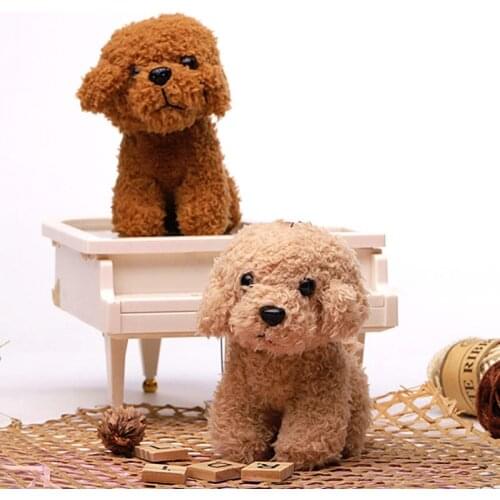 Stylish Teddy dog plush keychain pendant cute bag pendant toy cartoon doll boutique simulation puppy christmase wedding gift10cm