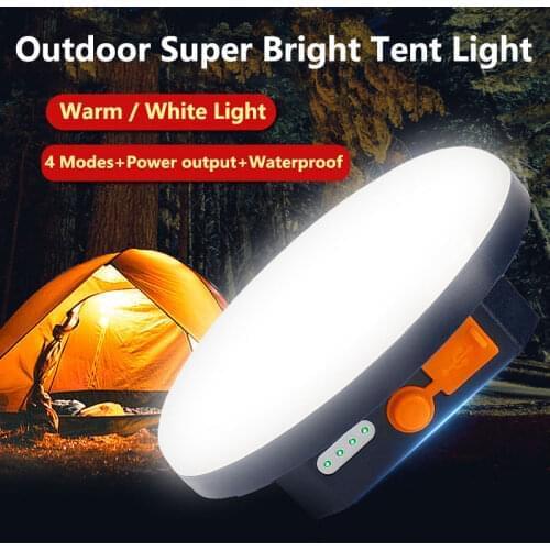 9900mAh LED Camping Light Rechargeable Portable Lantern With Magnet Emergency Night Market Light Outdoor Tent Flashlight