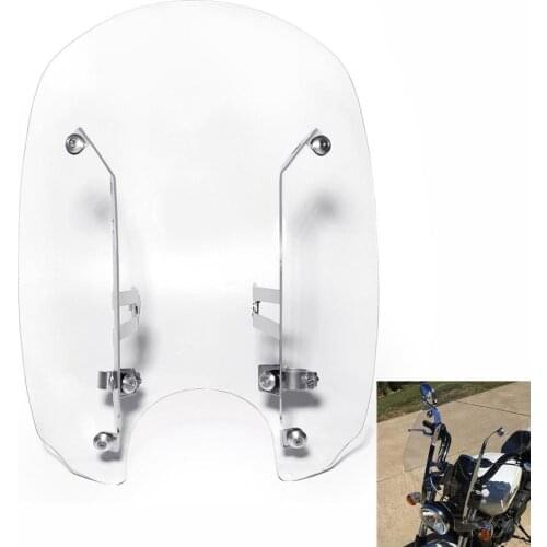 Motorcycle 20'' Windshields Wind screen W/ Mounting hardware For Indian Scout Sixty 16-20