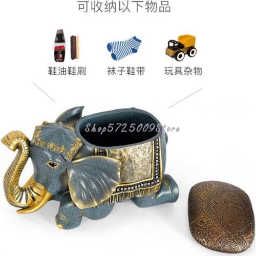 Enter The Door To Store The Stool. The Stool Can Be Used To Change Shoes. The Creative Elephant Chair In The North European Porc