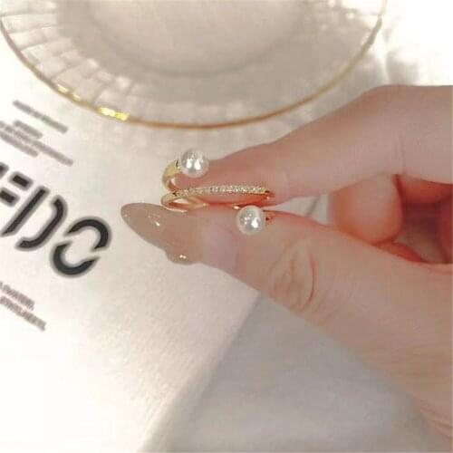 Wholesale Classic 925 Silver Ring Accessories Settings Adjustable Blank Pearl Ring Setting Base For Women Diy Jewelry Making