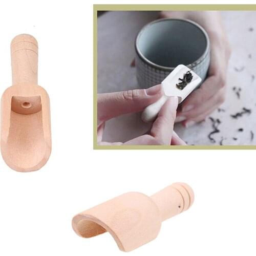 1piece High Quality Natural Tea Scoop Bamboo Tea Leaves Chooser Holder Spoon for Tea Ceremony Honey Sauce Coffee Teaware