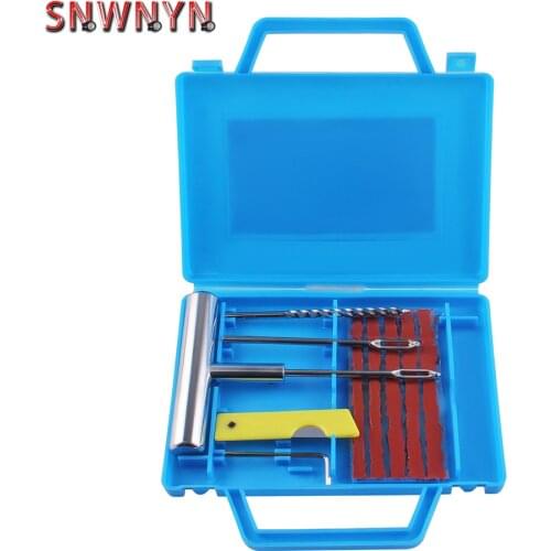 10pcs Car Van Vehicle Wheel Tire Puncture Mending Tools Tubeless Tire Repair Kit Diagnostic Motorcycle Tools