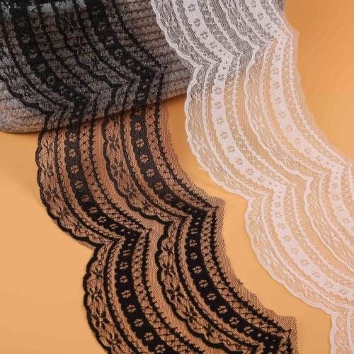 100yards Cheap Vintage Embroidered Lace Trim Wedding Bridal Dress Ribbon Applique DIY wide 14cmLeiao Craft