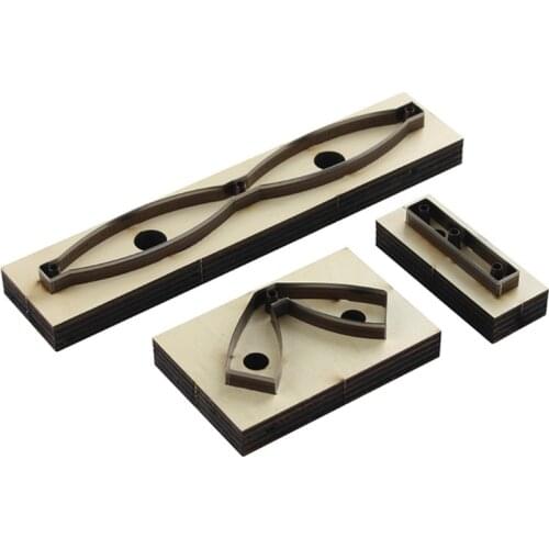 3Pcs DIY Bowtie Scrapbook Embossing Wooden Die Cutting Leather Mold Bow Shape Cutting Mold Bowknot Leather Crafts Making