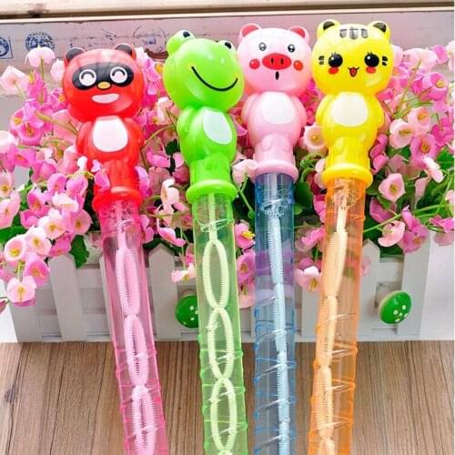 30pcs Magic Tube Bubble Stick Soap Bottles Cartoon Bubble Water Children Toy Birthday Party Favors Gift Christmas Halloween