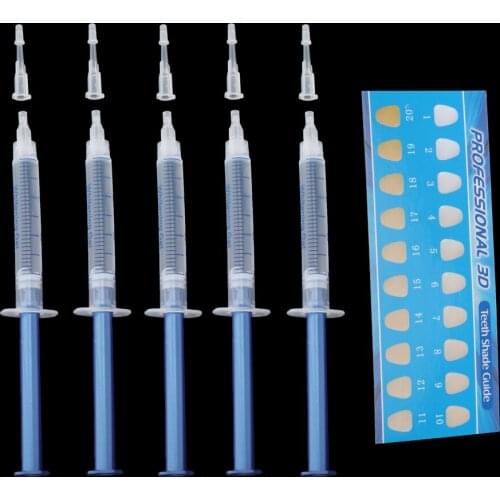 5 Pcs Tooth Whitening Gel Teeth Whitener Cleaning Bleaching White Gel