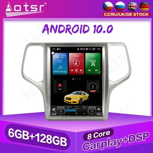 6+128GB Android Radio Car GPS Navigation for For Jeep Grand Cherokee 2008+ Auto Stereo Multimedia Player Tape Recorder Head Unit