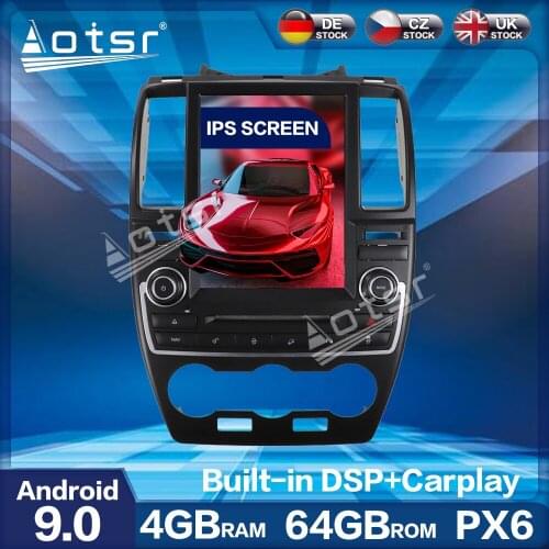 For Land Rover Freelander 2 2007 - 2015 Aotsr Vertical Tesla PX6 Android 9.0 4+64GB CARPLAY Car Radio Player Auto GPS Navigation
