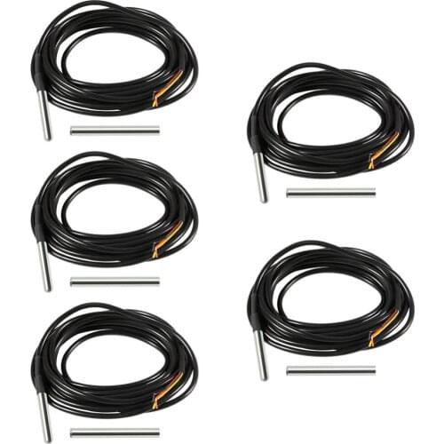 PC Temperature Sensor DS1820 1 For Arduino Waterproof 1 2 3 Meter 18B20 Stainless Steel Package DS18b20 Temperature Probe