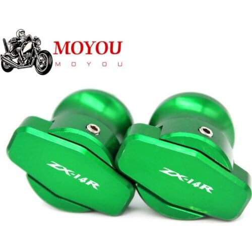 For Kawasaki ZX-14 ZX14R (ABS) ZZR1400 2006-2014 motorcycles falling slider Brand New Swingarm Spools Slider Stand Screews M10