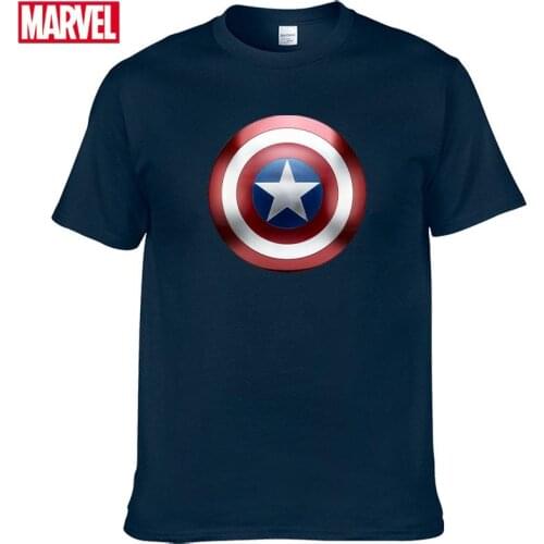 Marvel The Avengers Captain America Short sleeve tee fashion mens t-shirts 2021 Summer T-shirt cotton graphic t shirts #41