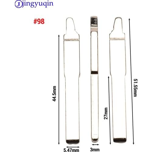 Jingyuqin 98# Blank Remote Uncut Key Blade For ford focus S223 For Remote Car Key