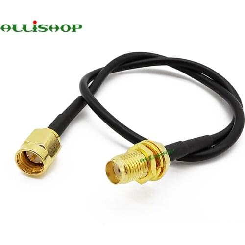 SMA Male to SMA Female Coax Adapter WiFi FPV Antenna RF Wire SMA Extension RG174 Cable 3/5/9/12/15M